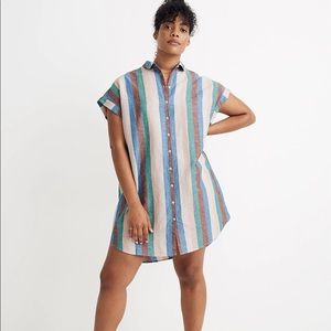 Madewell rainbow central shirtdress